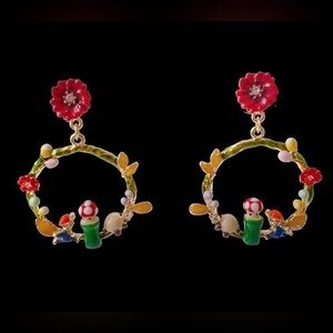 COPY - - enamel’s Super Mario Bros & Mushroom 🍄 Earrings